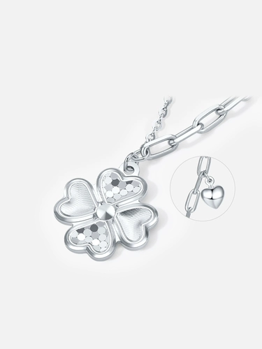 Субботнее благословение, платиновый pt950, кулон «Алхимия», женский четырехлистный клевер, крест с листьями любви, алхимический клевер, китайский подарок на День святого Валентина, официальный подарок