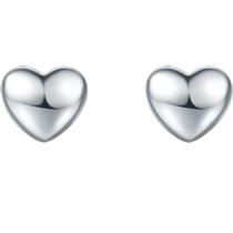 Saturday blessing platinum earrings for women pt950 platinum heart-beating sparkling earrings ear care sticks as a gift for girlfriend on Chinese Valentines Day