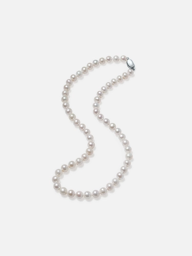 Ожерелье из пресноводного жемчуга Saturday Fortune, женское серебряное ожерелье S925, элегантный французский французский подарок на День святого Валентина для подруги