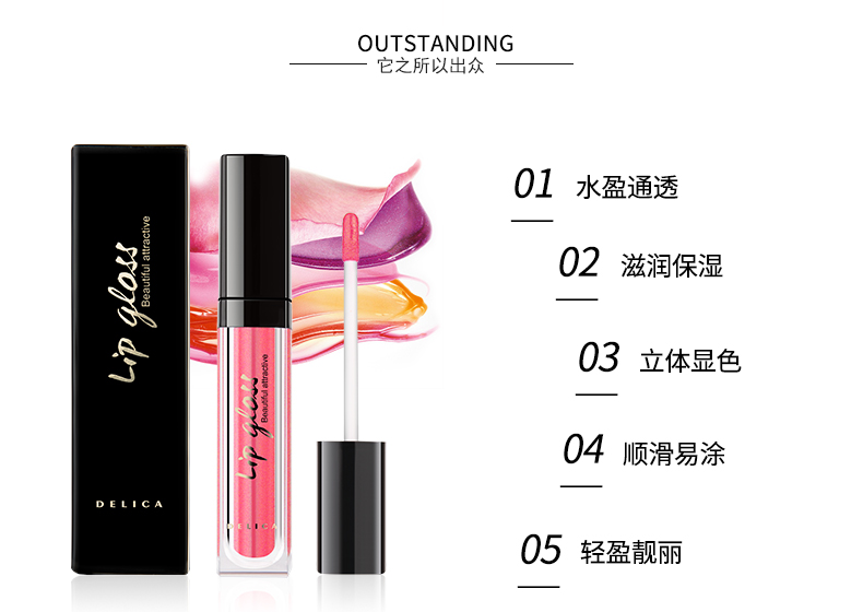 Dolly Lip Gloss Lip Gloss Lip Moisturising Brightening Lip Balm Lip Glaze Bites Lip Makeup Counter Chất lượng - Son bóng / Liquid Rouge 	son bóng 3ce plumping lips	