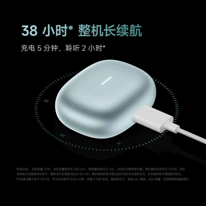 Xiaomi Redmibuds5Pro Redmi беспроводные Bluetooth наушники 52Дб/4КГц флагманское шумоподавление 49мс задержка