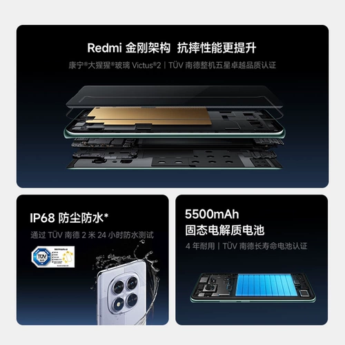 Мобильный телефон Redmi Note14 Pro Dimensity 7300-Ultra восьмиядерный большой аккумулятор емкостью 5500 мАч Xiaomi Pascal OS официальный новый продукт с поддержкой NFC