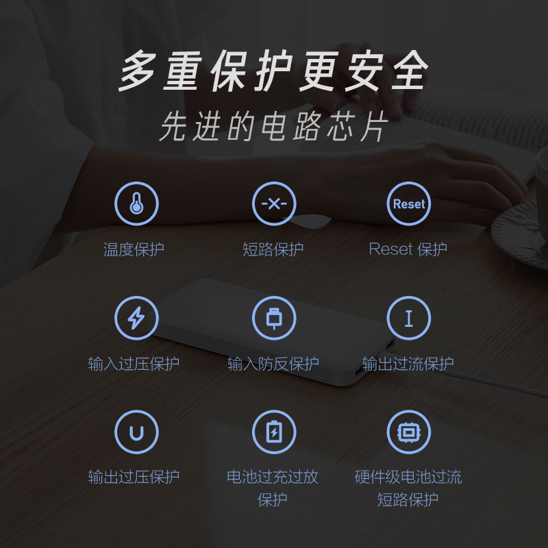 redmi mobile power 10000 ma, ultra large, ultra-thin, small and portable official flagship store