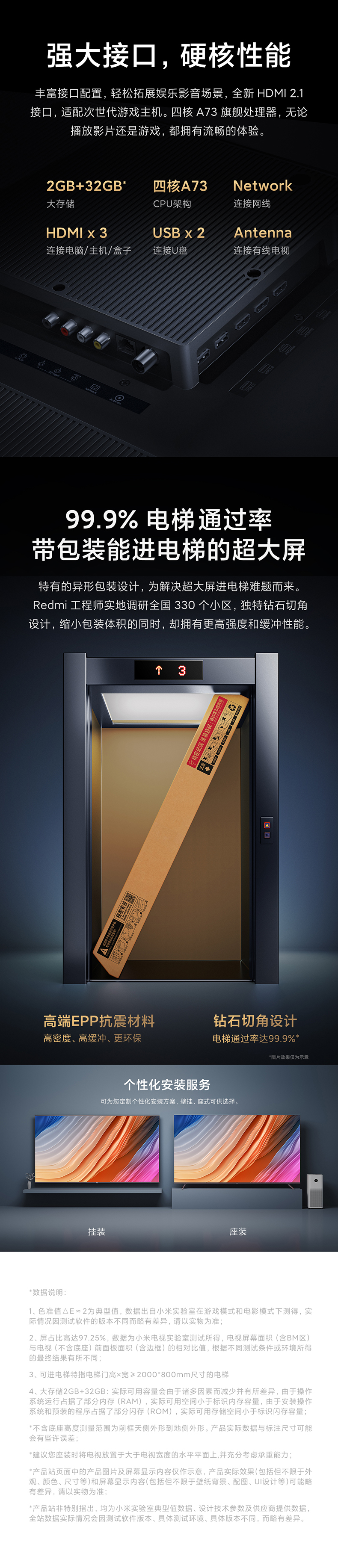 Redmi 红米 MAX系列 4K液晶电视 86英寸 120Hz高刷屏 图6
