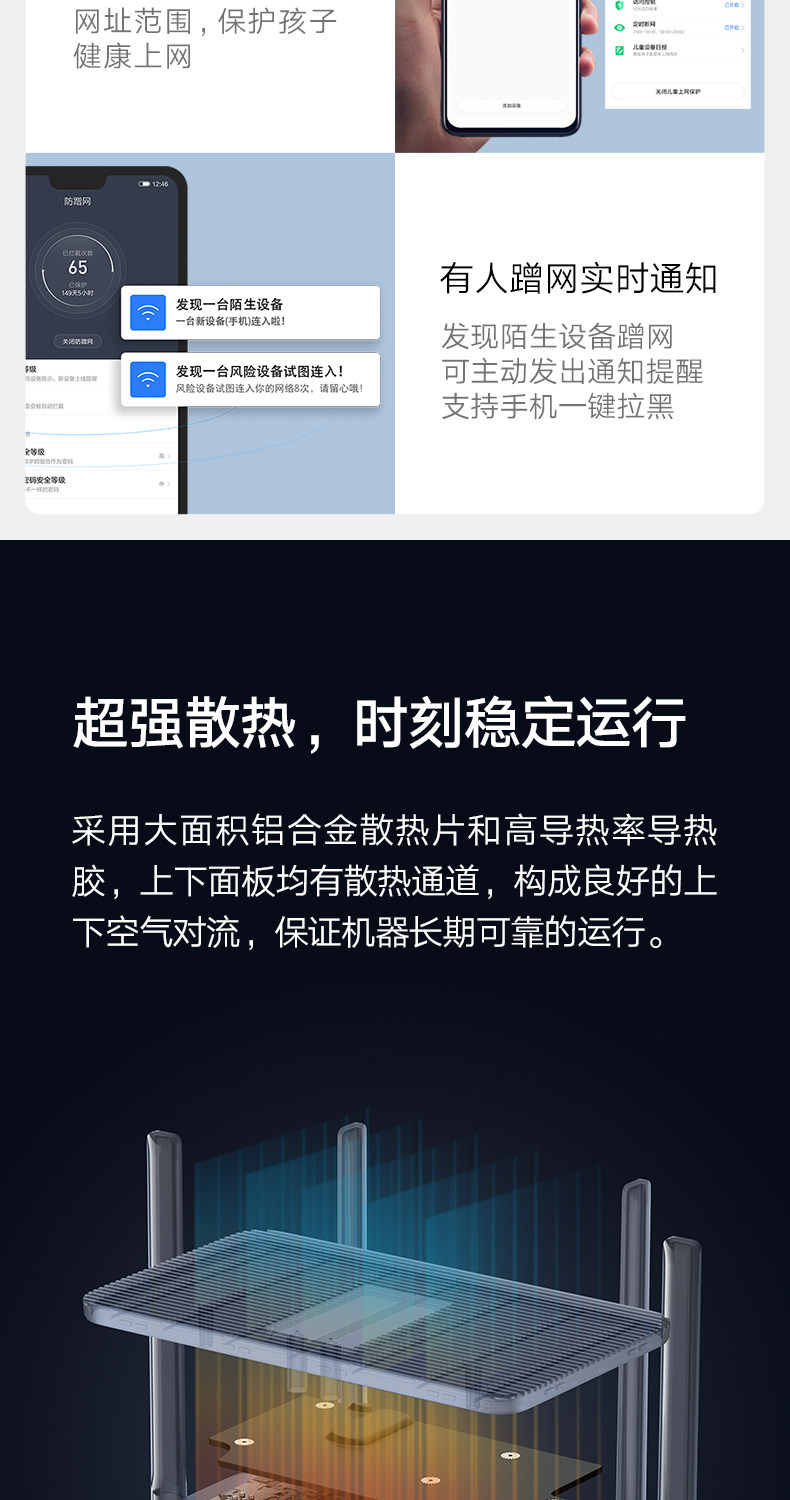 红米 AX5 WiFi 6 无线路由器 高通5核 图16