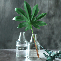 Mountain tree Nordic glass vase narrow mouth hydroponic vase living room decoration ornaments creative letter small vase