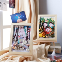 Childrens Day is the Mid-Autumn Festival National Day Three-dimensional DIY flower photo frame material floral parent-child activities League warming up
