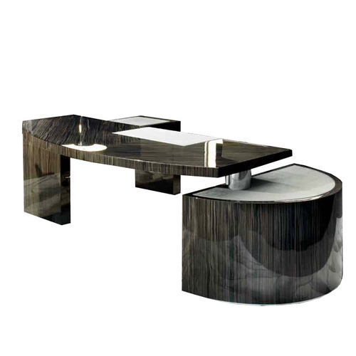 Пост -Хундай краска черная сандаловая стола, стул и стул, большой стойкий стол