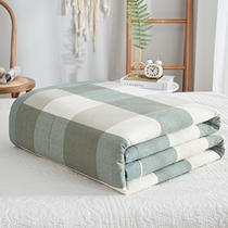 Cotton summer quilt four-piece air-conditioned single double quilt core student summer light quilt dormitory