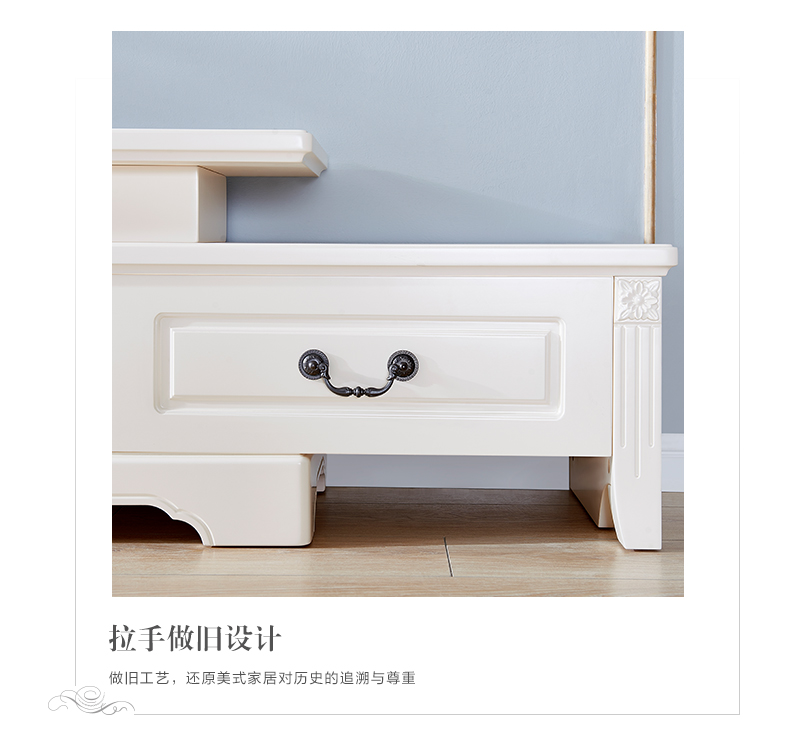 Tất cả bạn bè của sự kết hợp đồ nội thất cà phê tủ bảng truyền hình hiện đại nhỏ gọn Mỹ đa chức năng tủ TV ngăn kéo bàn cà phê 123 717 - Bàn trà bàn ghế gỗ phòng khách đẹp