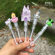 Happy princess bubble liquid Aquatic Day party supplies Childrens toys Decoration decorations Return wedding mini stick