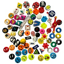2024 new models of foreign single tail goods tennis racket shock absorbers silicone shock absorbers cartoon letter expression emperor slow