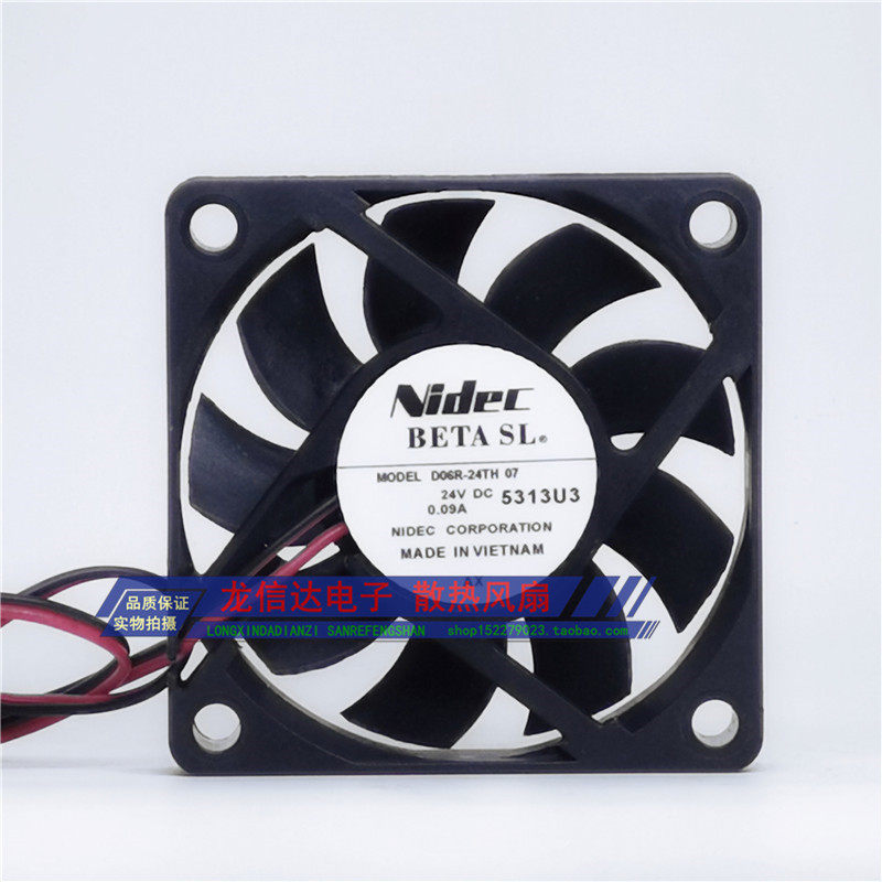 6015 original dress Nidec D06R-24TH 16B 24V 10A 0 10A-wire frequency converter Cooling fan spot