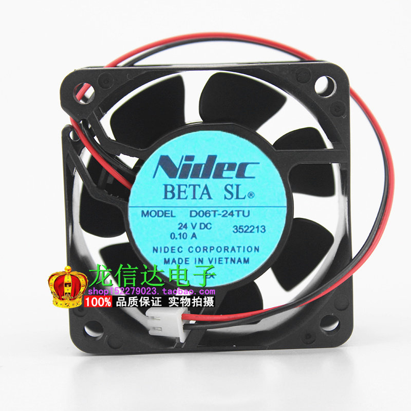 Japan NIDEC D06T-24TU 62B 6025 6CM 0 6CM 10A 10A mute frequency converter cooling fan