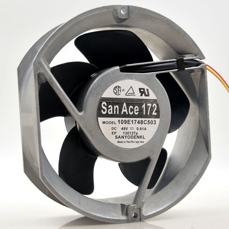 sanyo Sanyo 17251 48V 109E1748C503 48V 61A 0 172 172 * 51 17CM Fan