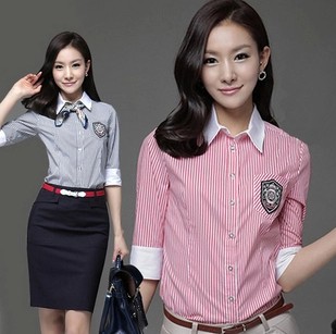 Set nữ thời trang mùa hè áo sơ mi Hàn Quốc chuyên nghiệp Mang nữ Mang Summer Workwear Professional váy nữ