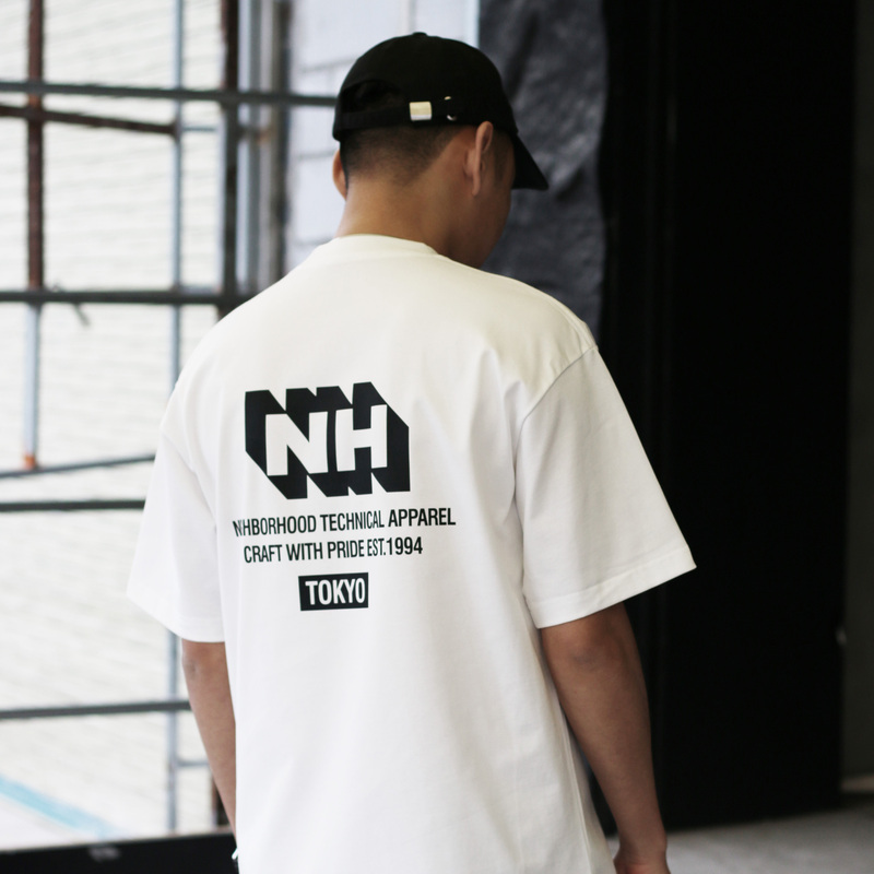 Nbhd Trendy Brand Summer Loose Small Neckline Pure Cotton 280g Heavyweight Short-Sleeved T-Shirt Printed Casual Round Neck Men's Top