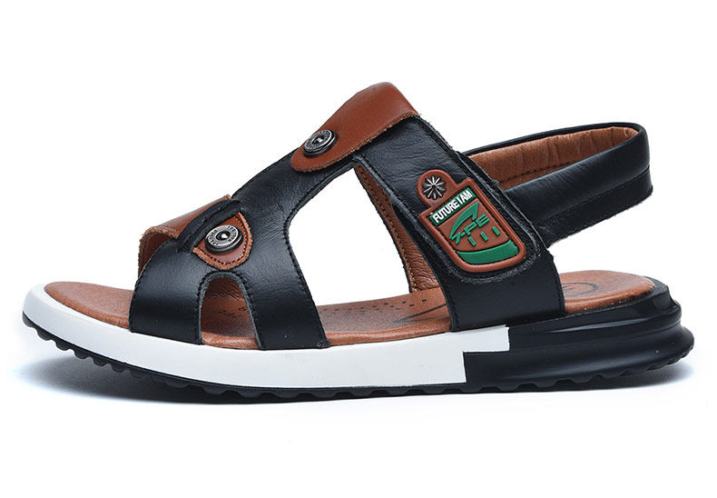 Sandales enfants en cuir orteil suture de voiture pour été - semelle caoutchouc - Ref 1053438 Image 34