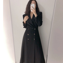 Fat Mm Fashion Big Code Womens Dress 2020 Early Autumn New Display Slim Cover Dress Code Style Cardiator Temperament Suit Skirt