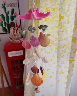 Full 35 yuan natural starfish shell conch wind chimes craft gift decoration hanging door decoration creative gift