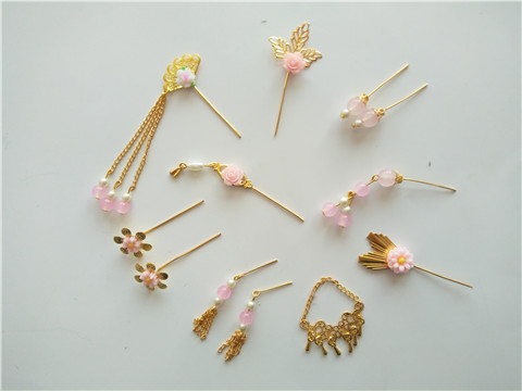 Trang phục cổ Barbie handmade tiara cặp tóc bông tai bước lắc tua tóc bước lắc đơn giản phụ kiện thiết lập phụ kiện cho búp bê