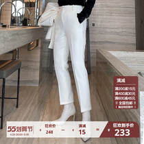 High level Sensation Fried Street West Pants Woman 2021 New Lean Autumn Winter Design Sensation Small Crowd Autumn Fashion Little Subsuit Pants