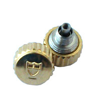 D watch accessories mechanical watch Jindi used the watch crown golden yellow silver watch head lock