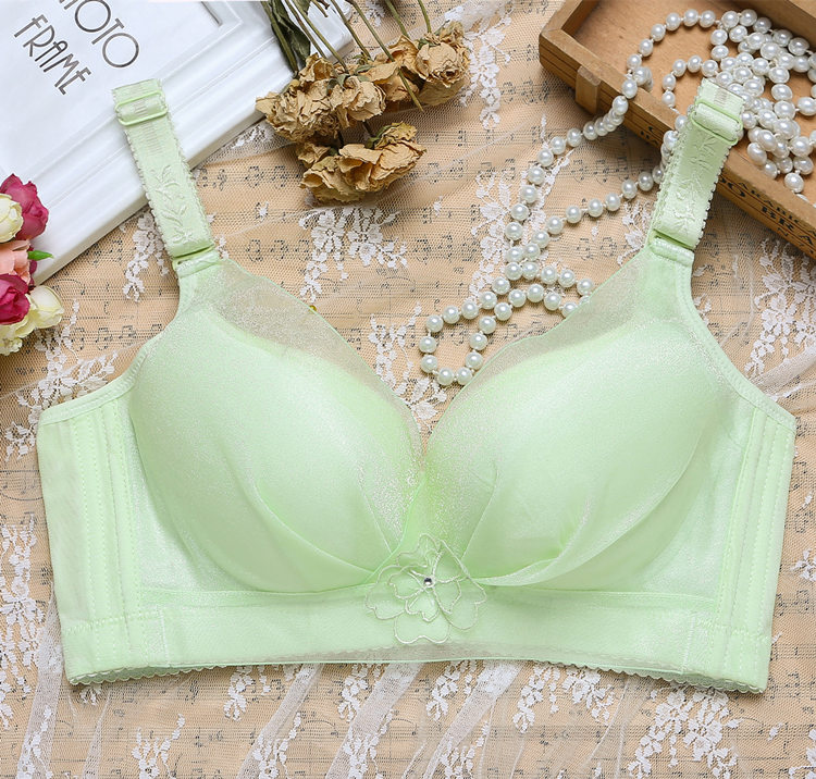 Không có vòng thép đồ lót mỏng tập hợp điều chỉnh áo ngực ngực lớn cho thấy bộ sưu tập nhỏ của ren ren nữ gợi cảm mùa hè noi y cao cap