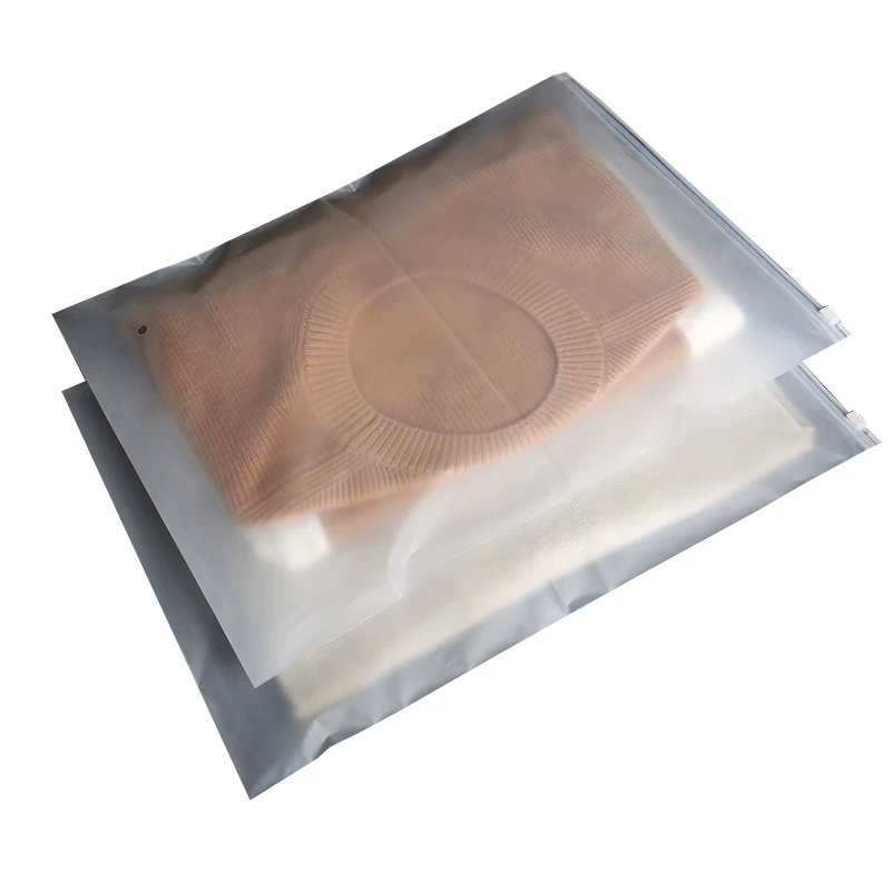 Прозрачные пакеты для одежды Zip Bags пластиковые матовые, предупреждения, кросс-бордер, индивидуальные высококачественные PE Ziplock пакеты, утолщённые упаковки