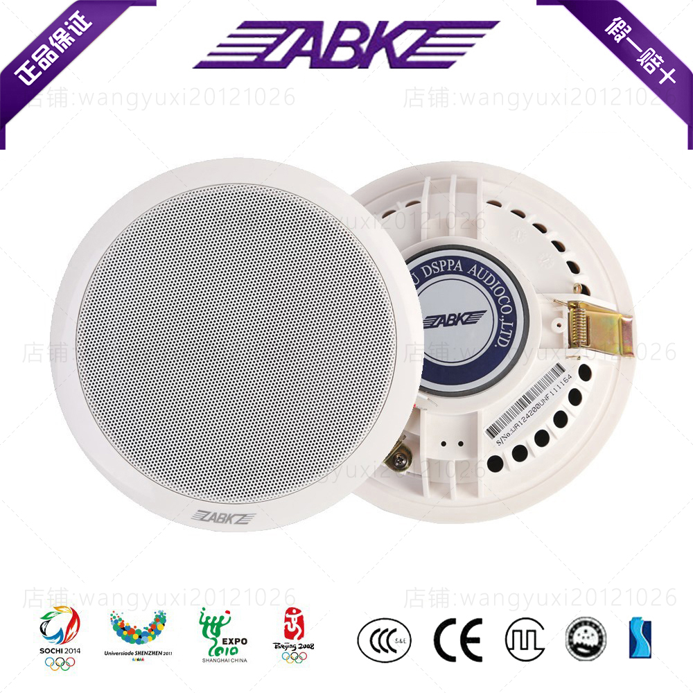 ABK ZABKZ Eurobik WA124 ceiling suction top horn 6 5 inch constant pressure 5W 8W drilling size 170mm