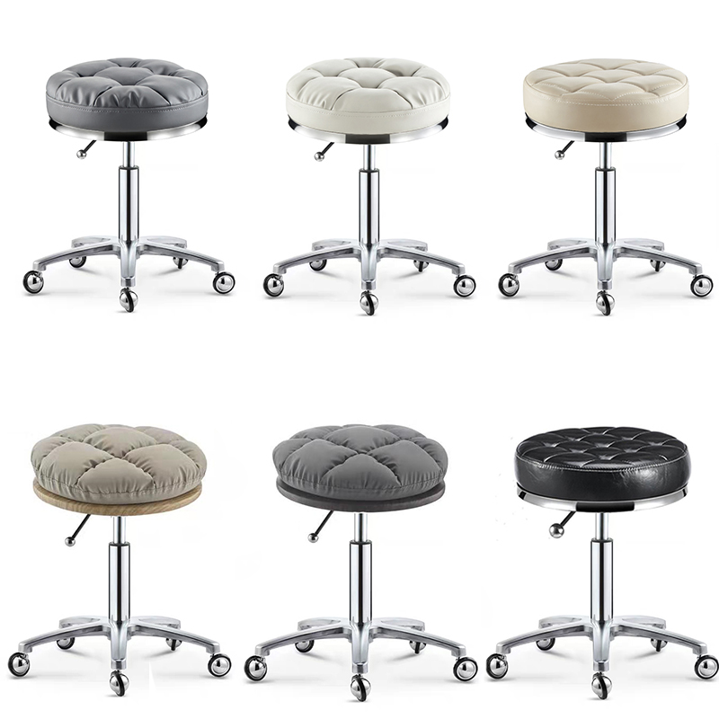 Explosion-proof non-wrapped hair, beauty stool, chair, hair, rotating lifting, big work, round stool, nail pulley, makeup and hair cutting