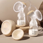 嫚熙电动微震按摩双边吸奶器