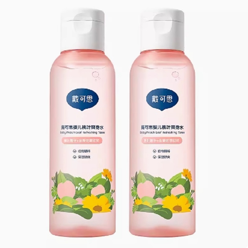 【官方正品】戴可思婴儿宝宝桃子爽身水新生儿爽身露液体爽身粉