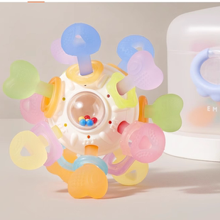 嫚熙曼哈顿手抓球小宝宝牙胶磨牙棒