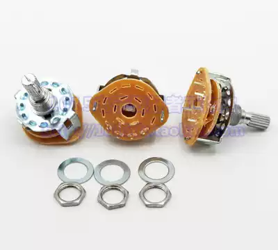 Band switch RS25 1x4 switch potentiometer rotary switch 1 knife 4 gear matching nut gasket