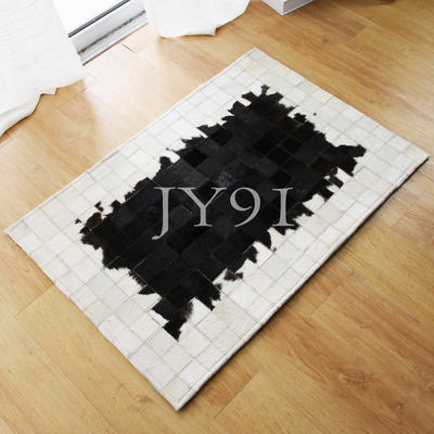 Jiuyi entrance hall, small cowhide floor mat, simple genuine leather carpet, Nordic living room and bedroom floor MATS, entrance and door MATS