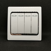 Matsumoto Electrician Switch Socket panel 86 Type home Single-link single control lamp Wall switch button Four open single control