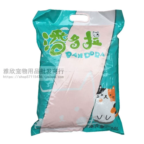 Spot Pandora Cat Sand Sand Deam Demail, стерилизация, дезодоризация, поглощение воды, хороший кошачий песок Земля Sand 10l Бесплатная доставка
