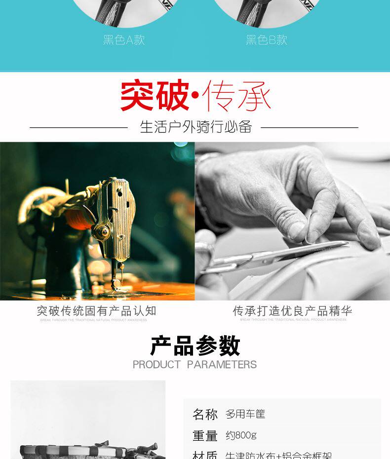 Panier pour vélo en toile - Ref 2258335 Image 12