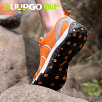 Shang walking outdoor hiking shoes men spring and summer Women breathable net surface light non-slip wear-resistant travel sports mountain climbing shoes