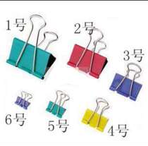 No. 1 2 3 -6 barrel color long tail clip 25mm ticket holder dovetail clip 48 sets