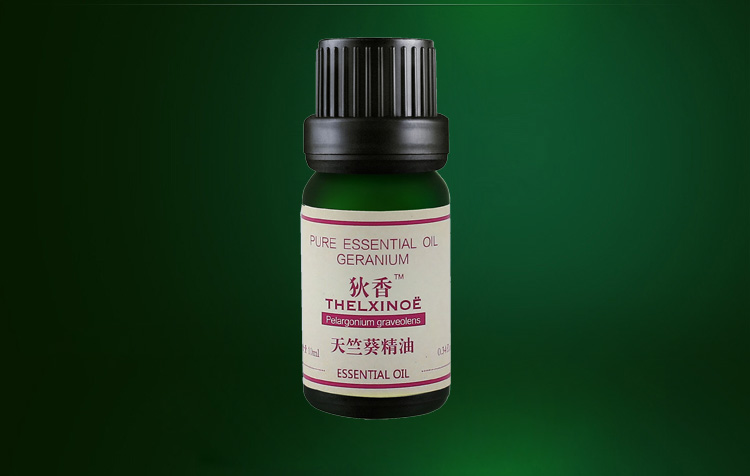 Tinh dầu Dixiang / Thelxinoe Geranium Essential Oil 10ml Chăm sóc tóc đơn phương Chăm sóc tóc Dầu thơm Dầu thơm chính hãng - Tinh dầu điều trị tinh dầu bưởi rừng