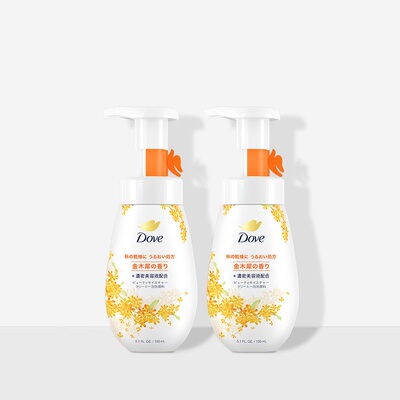 多芬金桂花香洁面慕斯泡泡