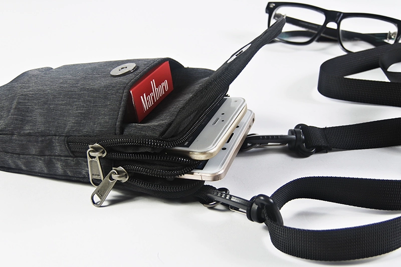 Túi xách điện thoại di động nam túi treo đai cao cấp bạt nhỏ đeo ba lô nhỏ tài liệu túi xách tay dây kéo di động