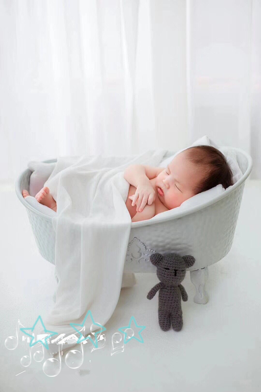 Neonatal bath shooting aids decorative children write authentic props children photograph clothing props