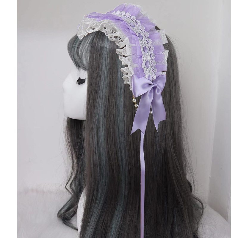 Violetsolar system Lolita the soft girl Headwear Hair band Lo Niang Sweet daily Hairpin KC Versatile Lolita Accessories Small things Adorable