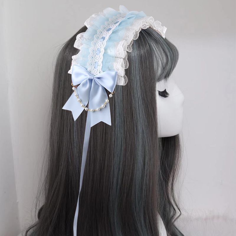 Wathetsolar system Lolita the soft girl Headwear Hair band Lo Niang Sweet daily Hairpin KC Versatile Lolita Accessories Small things Adorable