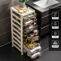 Toilet storage cabinet drawer drawer type under table cosmetics lockers plastic nail locker mask storage rack