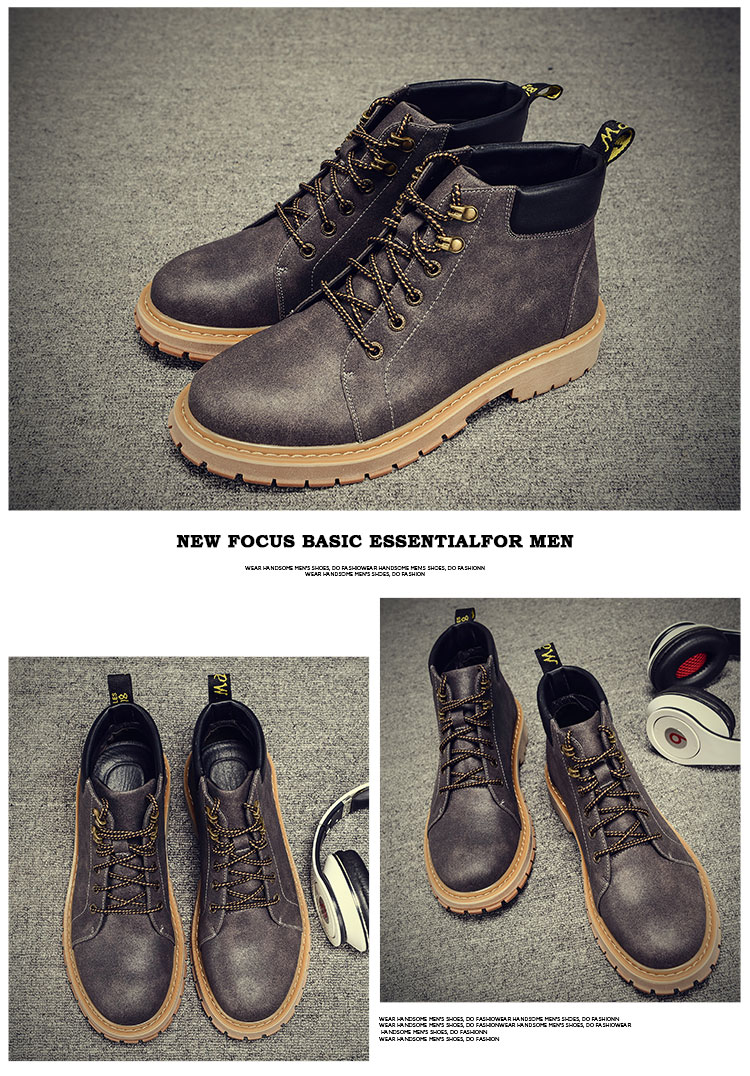 Boots - chaussures en Microfiber ronde pour hiver - Retro - semelle TPR (tendon,  - Ref 950628 Image 18