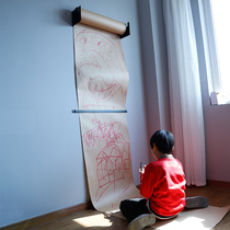 ins Net red hand drawn Studioroller scroll Kraft paper coffee shop studio menu message board drawing board